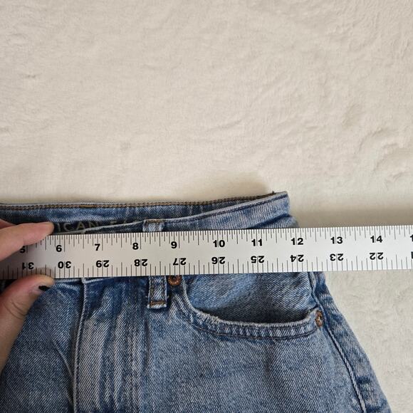 American Eagle 2 Piece Jeans Mom Shorts size 000 Distressed Womens 0690 - Picture 14 of 16
